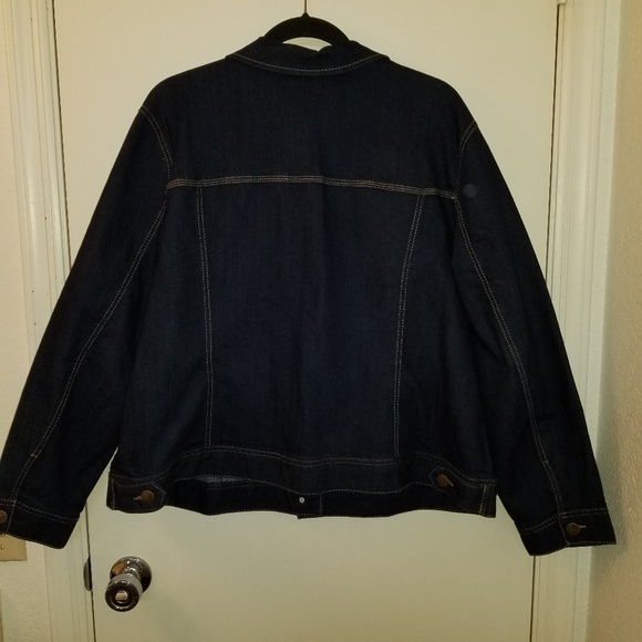 d.jeans 2X Dark Denim Jacket NWOT - Picture 2 of 4
